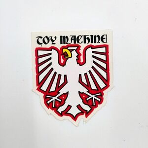 Toy Machine Skateboard Company Eagle STICKER Vintage 1990's Streetwear Decal NOS